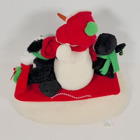Hallmark Animated Snowman & Friends Plush Christmas Decor Vintage Tested - Picture 6 of 8